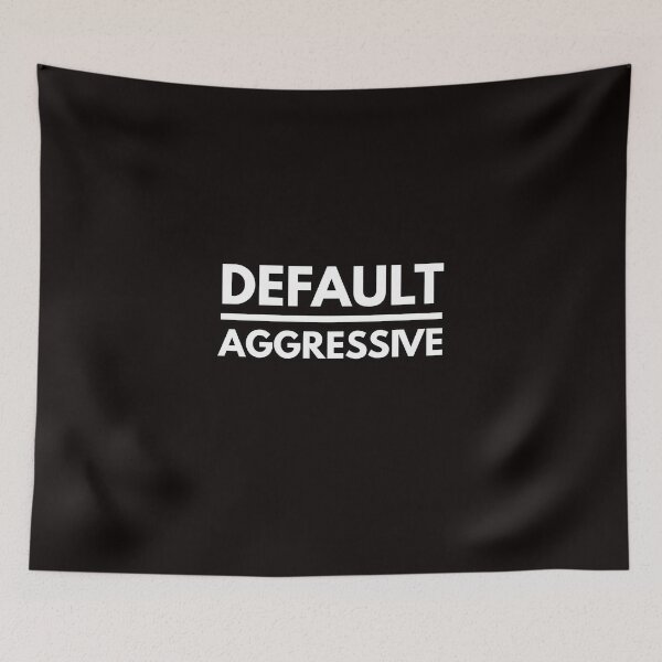 Item preview, Default Aggressive - Jocko's Catchphrase - Motivational Text Based Art designed and sold by WolfSpiritCo.