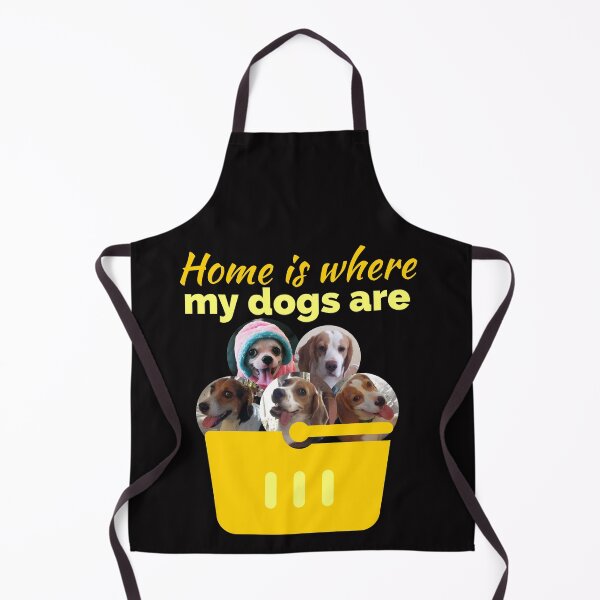 Item preview, mi hogar es donde están mis perros. perros en una canasta designed and sold by doctors-apparel.
