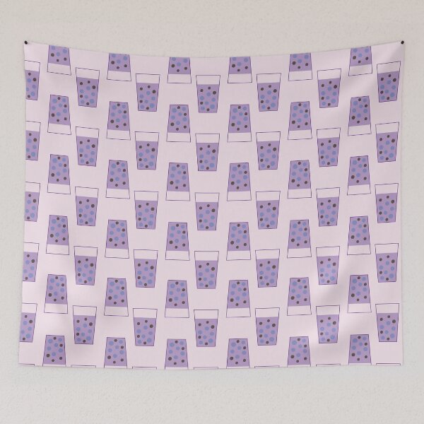 Item preview, té de taro morado con perlas de tapioca designed and sold by rysunki-malunki.