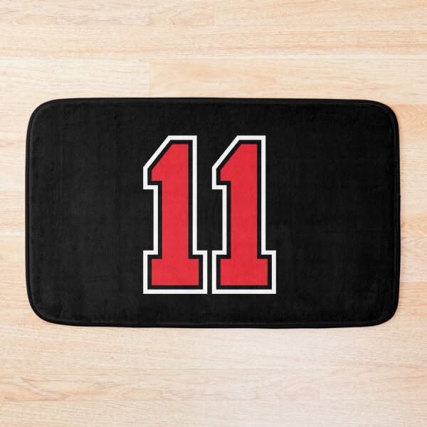 Artikelvorschau, 11 Black Red eleven Number Jersey entworfen und verkauft von infrontofyou.