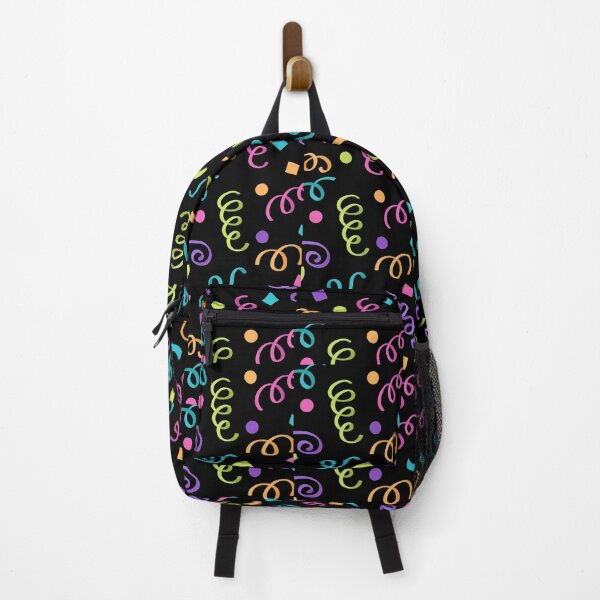 Item preview, Colorful Confetti Swirl Confetti Sprinkles on Black designed and sold by funnytshirtemp.