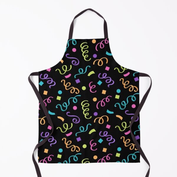 Item preview, Colorful Confetti Swirl Confetti Sprinkles on Black designed and sold by funnytshirtemp.