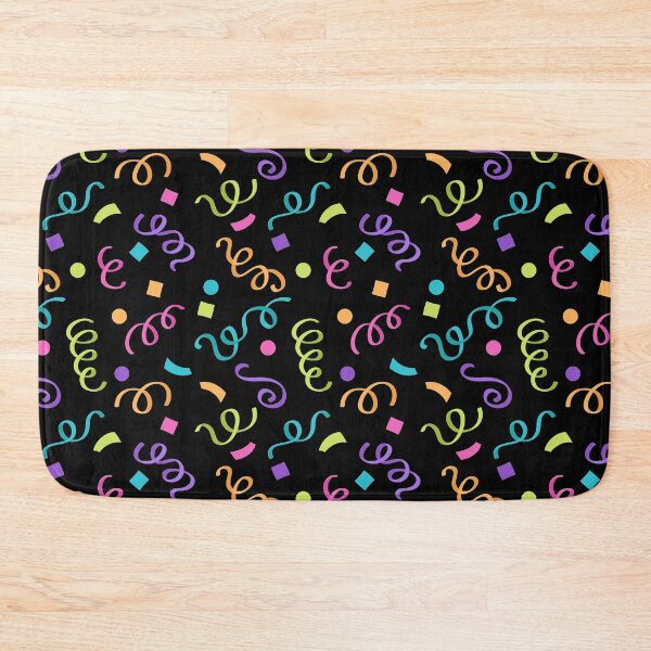 Item preview, Colorful Confetti Swirl Confetti Sprinkles on Black designed and sold by funnytshirtemp.