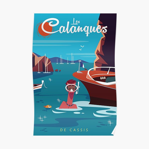 Les Calanques poster Poster