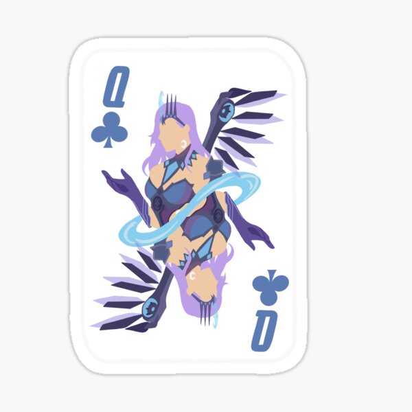 Mercy playing card Atlantic mercy skin Sticker