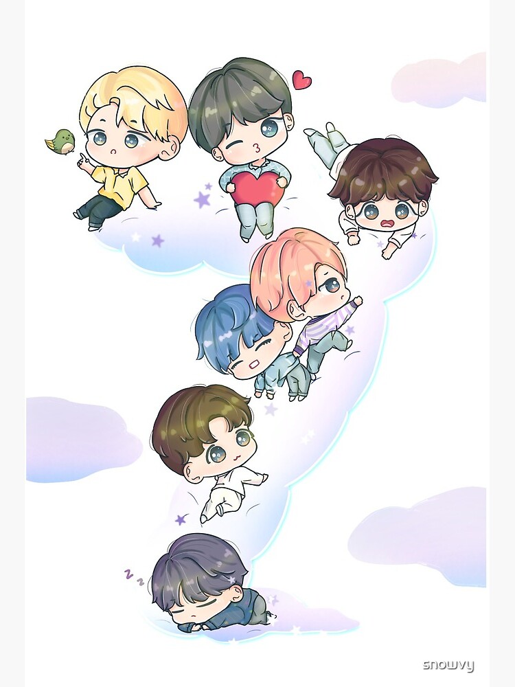 Chibi BTS Poster for Sale by BTS-Merchandise