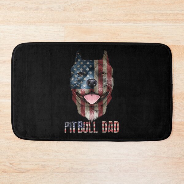 Item preview, Pitbull Dad American Flag 4th Of July Funny Pittie Dog Daddy Father Lover designed and sold by JohnnyBench73.