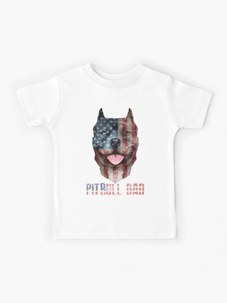 Pitbull Dad Shirt Proud American Pit Bull Dog Shirt - TeeUni