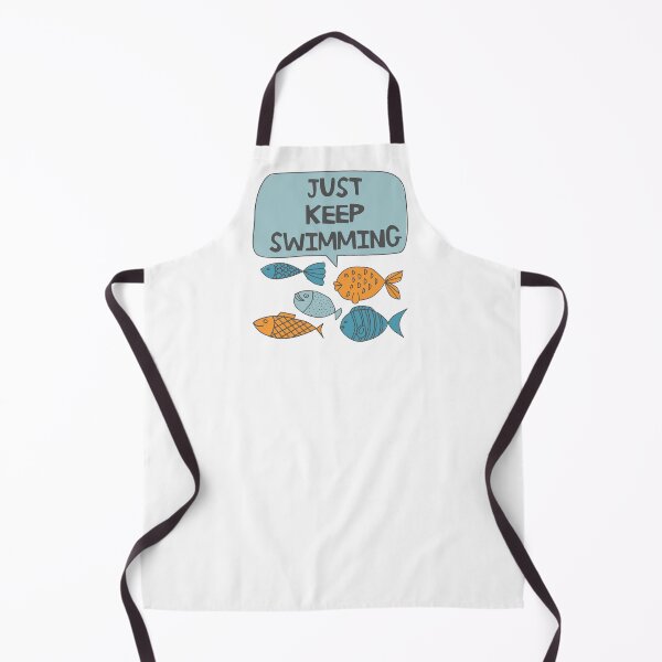 Aperçu de l'œuvre Just Keep Swimming Illustration créée et vendue par LouiseFranksArt.