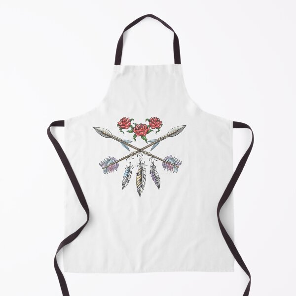 Item preview, Hand drawn boho style design with rose flower, arrow and feathers designed and sold by devaleta.