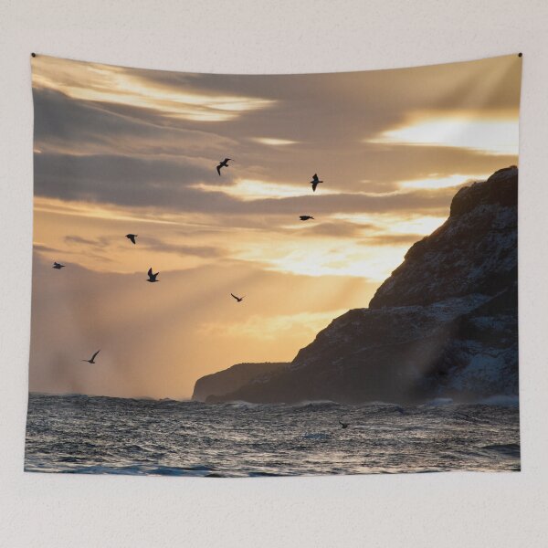 Item preview, Winter Sunrise at Ravenscar designed and sold by RHBWalks.