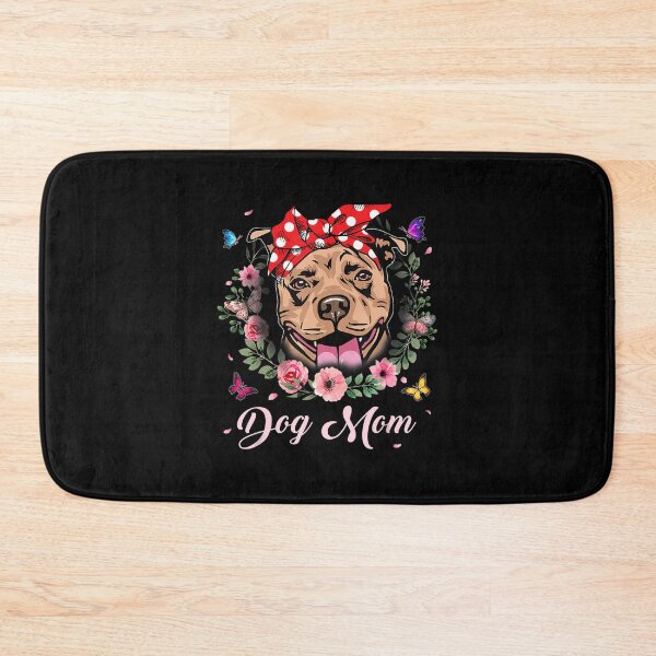 Item preview, Funny Pitbull Mom Flowers Graphic Mothers Day Dog Lover designed and sold by JohnnyBench73.