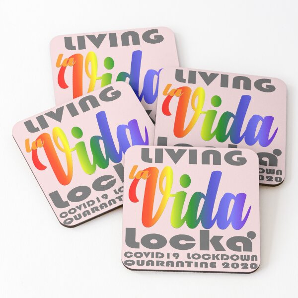 Item preview, OFFICIALLY  A QUARANTEEN - LIVING LA VIDA LOCKA' IN QUARANTINE 2020 (pink) designed and sold by Cr1sV.