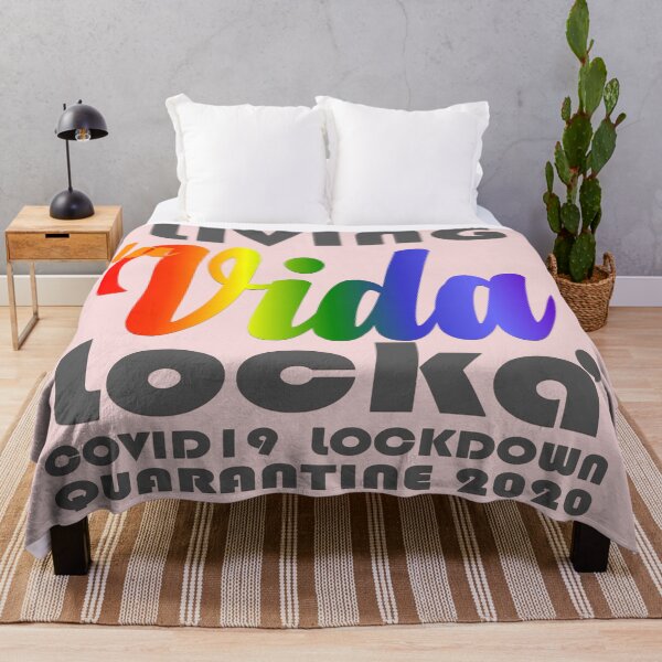 Item preview, OFFICIALLY  A QUARANTEEN - LIVING LA VIDA LOCKA' IN QUARANTINE 2020 (pink) designed and sold by Cr1sV.