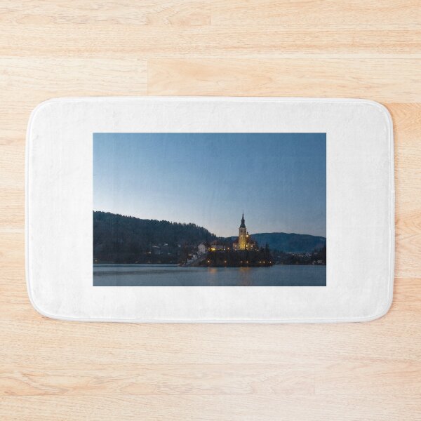 Item preview, Sunset at the lake of Bled designed and sold by pietrofoto.