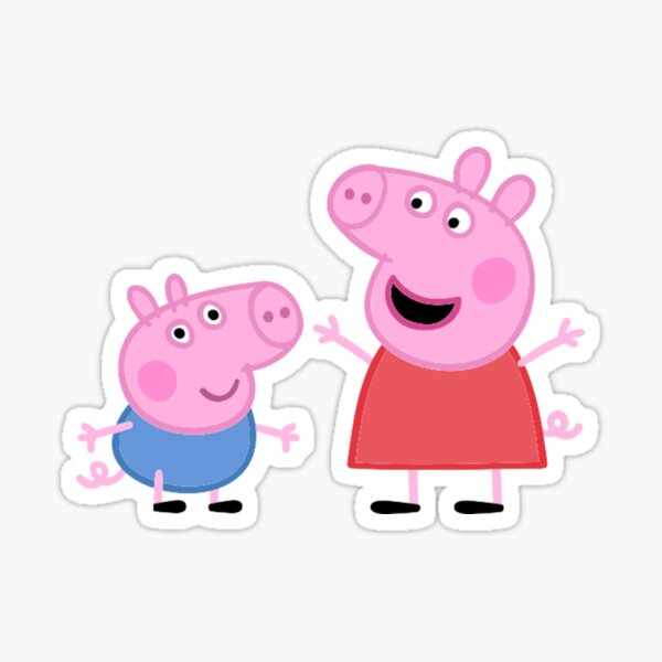 Pepa pig  Sticker for Sale by bubblebu