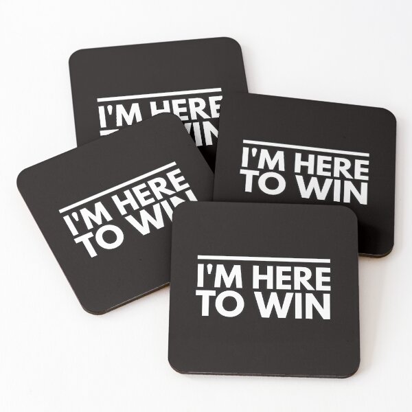 Item preview, I Am Here to Win - Jocko Catchphrase designed and sold by WolfSpiritCo.