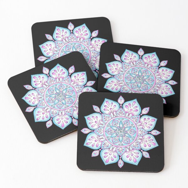 Item preview, Blue Purple Pink Enchanted Mandala designed and sold by Sunfreestar.