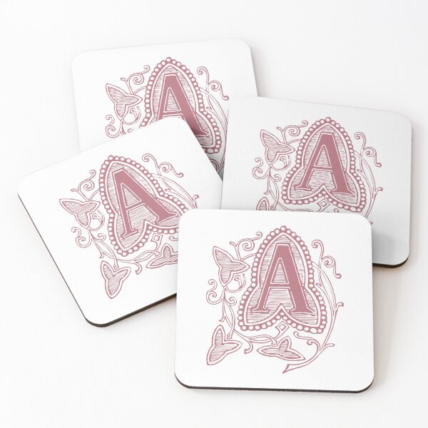 Item preview, Vintage Letter A Rose Gold designed and sold by yourscotborders.