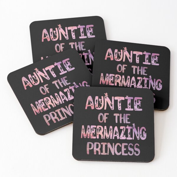 Item preview, Auntie Of The Mermazing Princess Girl Party B-day design designed and sold by Grabitees.