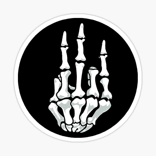 THING T. Thing Hand Character From the ADDAMS Wednesday Family Hand Drawing  Halloween Spooky Fall Character Sticker -  Sweden