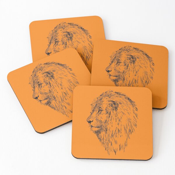 Item preview, León moderno en naranja designed and sold by arkhipoff.