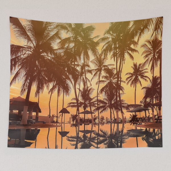 Item preview, Laptop Pink Sunset Palm Trees designed and sold by AyazL.