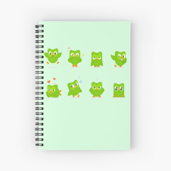 Duolingo cute bird Spiral Notebook