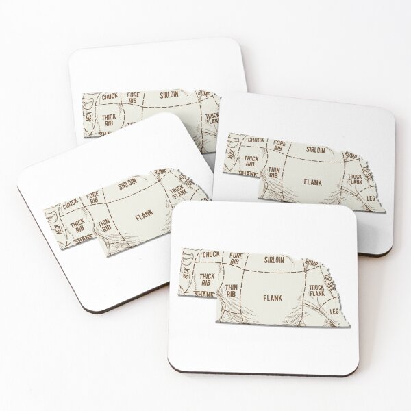 Item preview, Nebraska Beef Cuts designed and sold by ForgeGraphics.