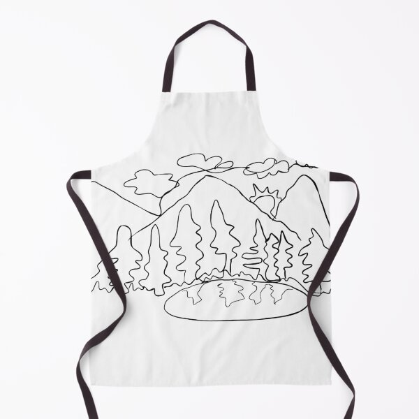 Aperçu de l'œuvre Montagnes lineart créée et vendue par cardboardworld.