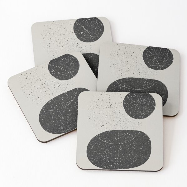 Item preview, Neutral Abstract Stone Circle Shapes #2 designed and sold by kasamor.