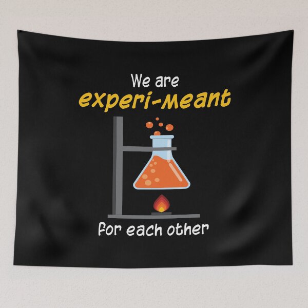 Item preview, We are EXPERI-MEANT for each other - Science Pun for Couples designed and sold by Magic-Moon.