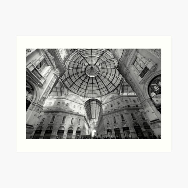 Galleria Vittorio Emanuelle 11, Milan, Italy. Art Print