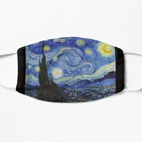 Starry Night - Vincent Van Gogh Flat Mask