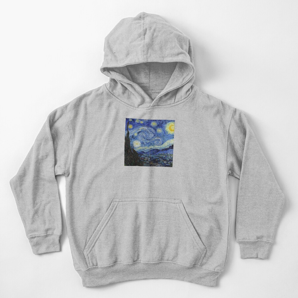 Starry Night - Vincent Van Gogh Kids Pullover Hoodie