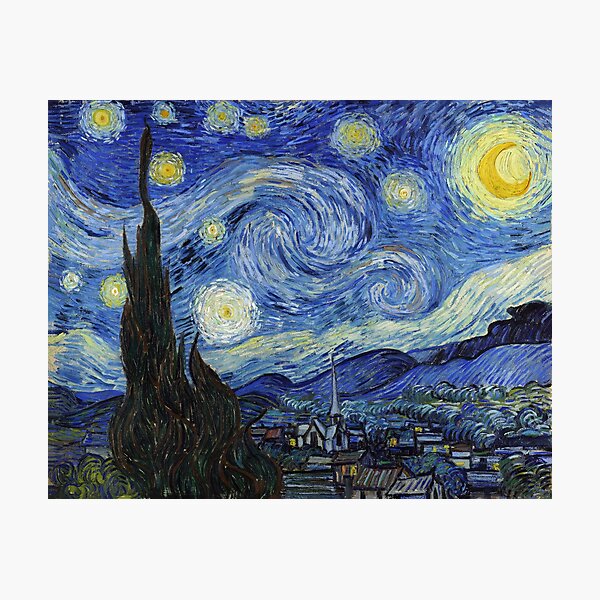 Starry Night - Vincent Van Gogh Photographic Print