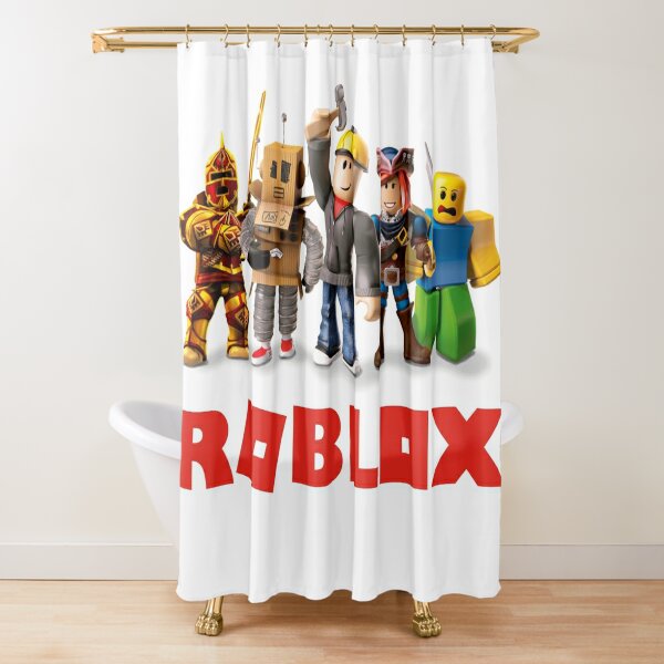 Roblox Oof No Noobs Shower Curtain By Tshirtsbyms Redbubble - roblox noob t poze shower curtain by avemathrone