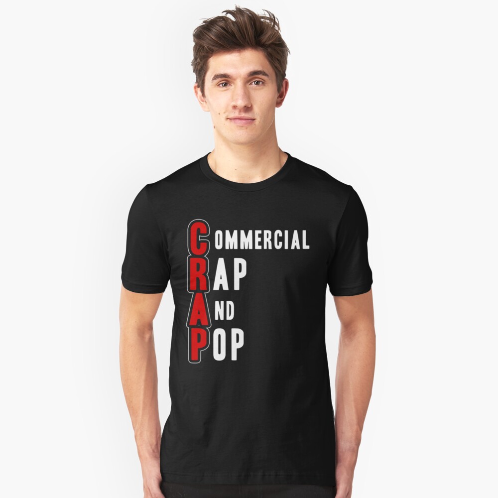 CRAP - White Slim Fit T-Shirt
