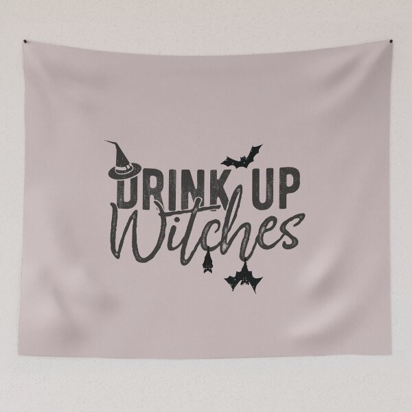 Item preview, Drink Up Witches Funny Halloween Quote Spooky Lettering  designed and sold by alenaz.