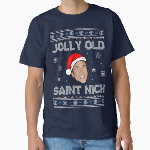 Item preview, Jolly Old Saint Nick Nicolas Cage Christmas designed and sold by Stebop Designs.