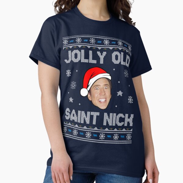 Item preview, Jolly Old Saint Nick Nicolas Cage Christmas designed and sold by Stebop Designs.