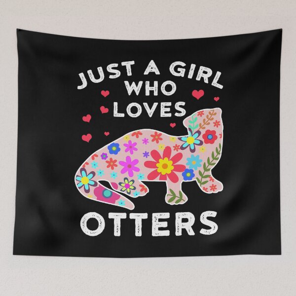 Item preview, Sea Otter Shirt Girls Sea Otter Gift Women Flowers Otter designed and sold by DSWShirts.