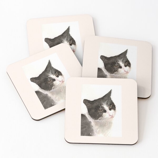Item preview, Arrogant Black and white cat in the warm light designed and sold by gloriaC CREATE.