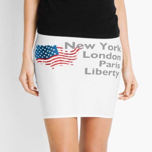 New York London Paris Liberty Mini Skirt