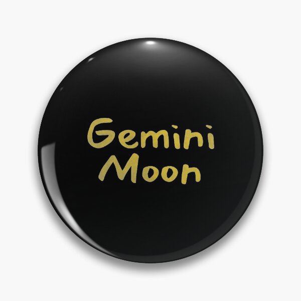 Item preview, Gemini Moon Text Yellow designed and sold by leomooncreates.