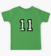 Number Eleven - No. 11 (two-color) white Kids Tee