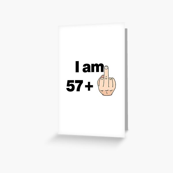 58th Funny and Happy Birthday fifty-eight Greeting Card