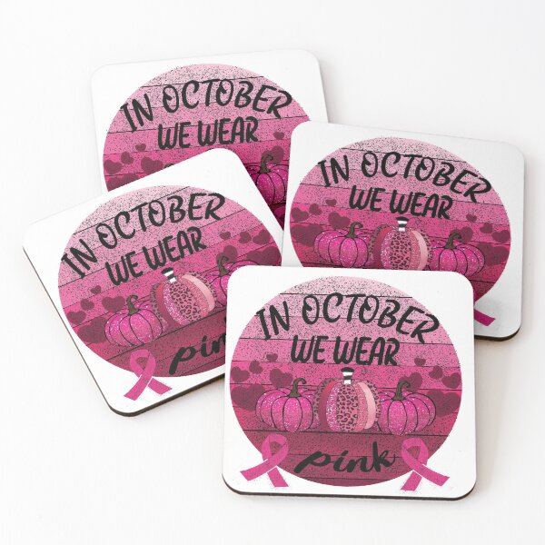 Item preview, In October we wear pink, breast cancer , retro vintage pink designed and sold by StarByAsem.