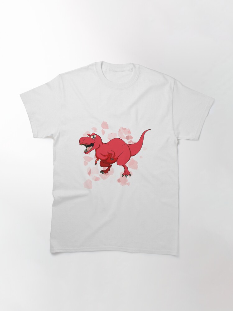 red dinosaur shirt