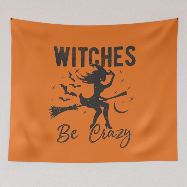 Item preview, Witches Be Crazy Halloween Quote Funny Witch Flying Broom Costume  designed and sold by alenaz.